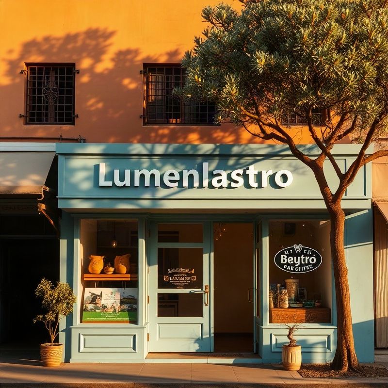 The Lumenlastro shopfront on Nyali Road in midday sun